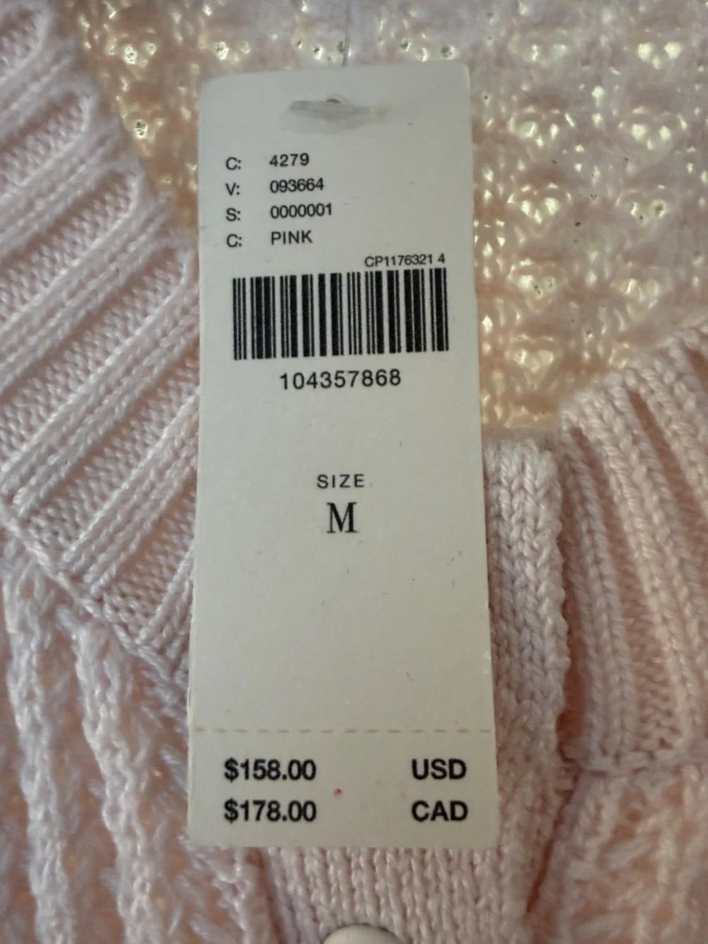 Anthropologie Daily Practice Soft Pink Knit Henley Mini Dress NWT - Picture 5 of 5